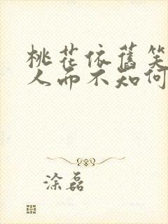 桃花依旧笑春风人面不知何处去