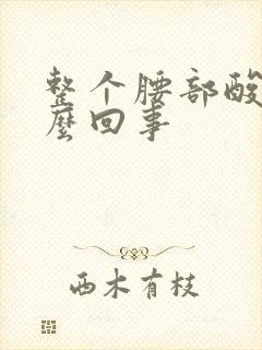 整个腰部酸胀怎么回事