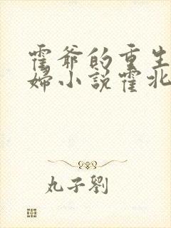 霍爷的重生小媳妇小说霍北江