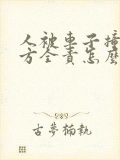 人被车子撞了对方全责怎么赔偿