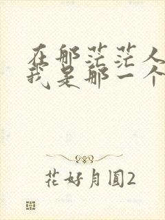 在那茫茫人海中我是那一个