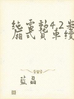 纯电动4.2米厢式货车续航里程