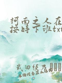 柯南之人在酒厂按时下班txt全文下载