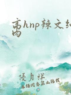 高hnp辣文纯肉