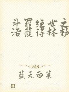 斗罗绝世之霍雨浩获得林动传承笔趣阁