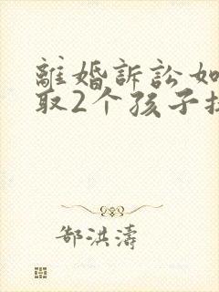 离婚诉讼如何争取2个孩子抚养权