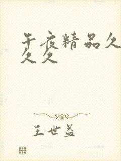 午夜精品久久久久久