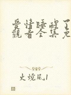 爱情睡醒了在线观看全集免费播放