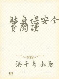 贴身保安全文免费阅读