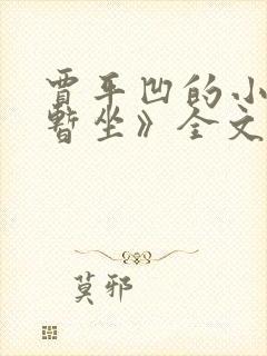 贾平凹的小说《暂坐》全文阅读