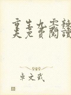 重生九零辣妻撩夫免费阅读