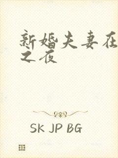 新婚夫妻在新婚之夜