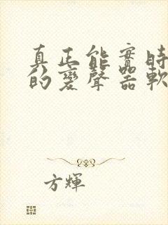 真正能实时变声的变声器软件