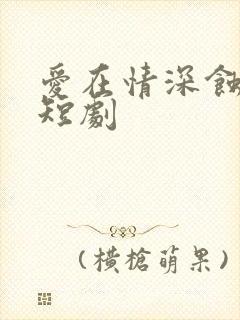 爱在情深蚀骨时短剧