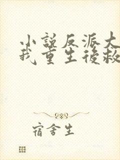 小说反派大佬让我重生后救他