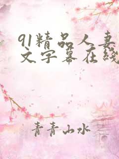 91精品人妻中文字幕在线