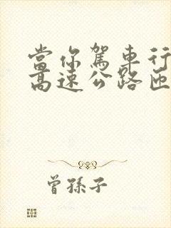 当你驾车行驶在高速公路匝道路段时应注意