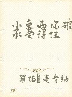 小东西你确定你承受得住