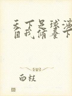 天下足球演员的自我修养下