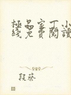 极品家丁小说在线免费阅读