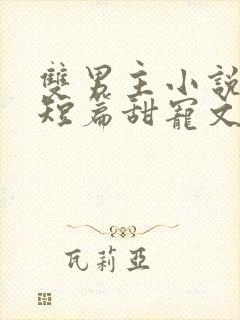 双男主小说推荐短篇甜宠文