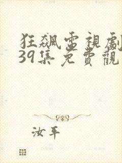 狂飙电视剧全集39集免费观看