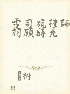 霍司砚律师温知羽顾时允