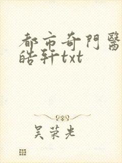 都市奇门医圣叶皓轩txt