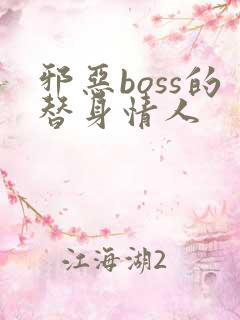 邪恶boss的替身情人