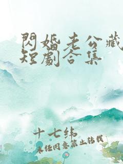 闪婚老公藏不住短剧合集