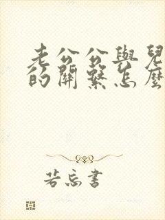 老公公与儿媳妇的关系怎么填