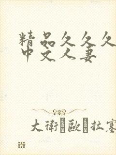 精品久久久久久中文人妻