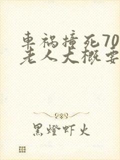 车祸撞死70岁老人大概要赔多少钱