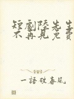 短剧陆先生余生不再见免费观看