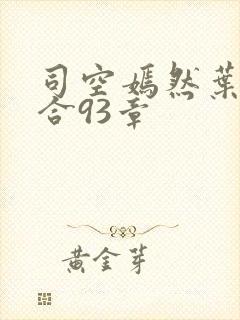 司空嫣然叶凡结合93章