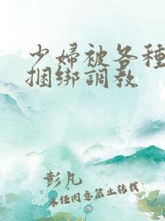 少妇被各种姿势捆绑调教