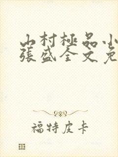 山村极品小神医张盛全文免费阅读