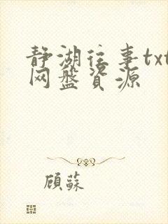 静湖往事txt网盘资源