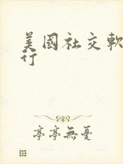 美国社交软件排行