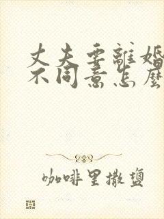 丈夫要离婚妻子不同意怎么办