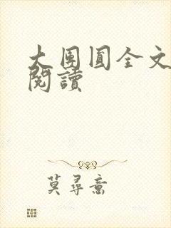 大团圆全文完整阅读