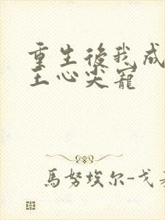 重生后我成了傻王心尖宠