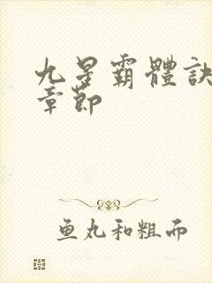 九星霸体诀最近章节