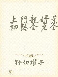 上门龙婿叶辰萧初然全免全集