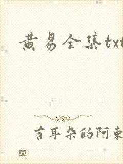 黄易全集txt