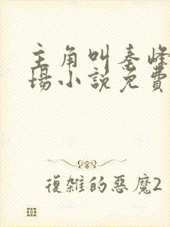 主角叫秦峰的官场小说免费阅读