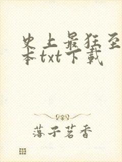 史上最狂至尊全本txt下载