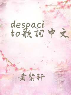 despacito歌词中文版