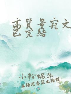 高质量宠文甜文已完结