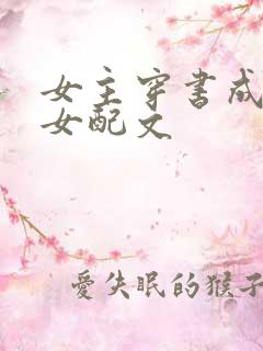 女主穿书成恶毒女配文